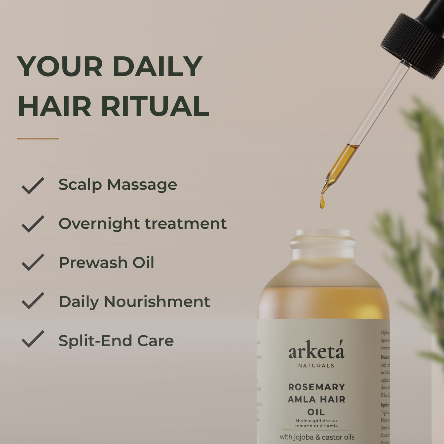 Rosemary Amla Strengthening Hair Oil