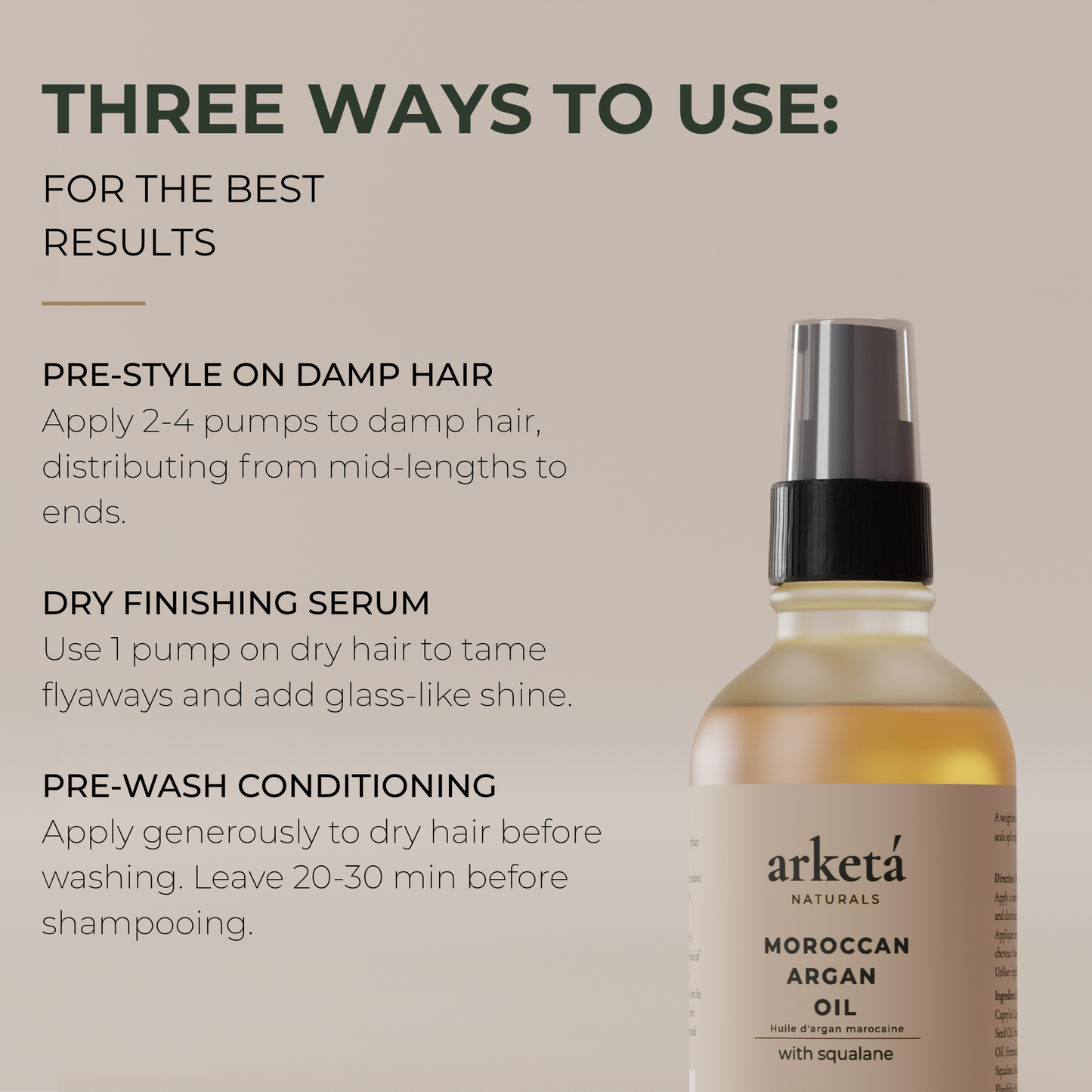 Moroccan Argan Oil Hair Serum